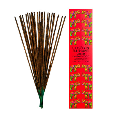 Ceylon Elephant Spiced Sandalwood Incense Sticks, Home Aroma, SPA CEYLON AUSTRALIA