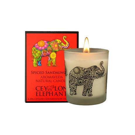 Ceylon Elephant - Spiced Sandalwood Natural Candle, General, SPA CEYLON AUSTRALIA