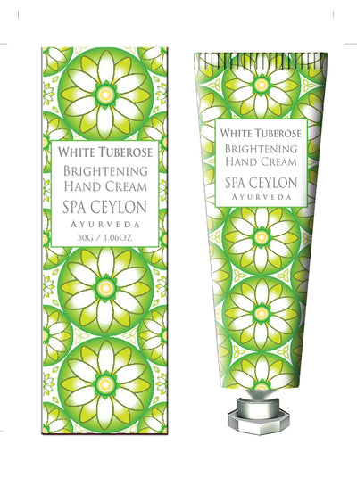 White Tuberose - Brightening Hand Cream, HAND THERAPY, SPA CEYLON AUSTRALIA